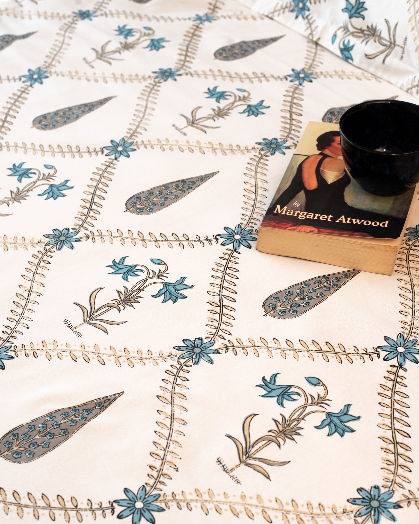 Mystic Blue Meadow Bedsheet
