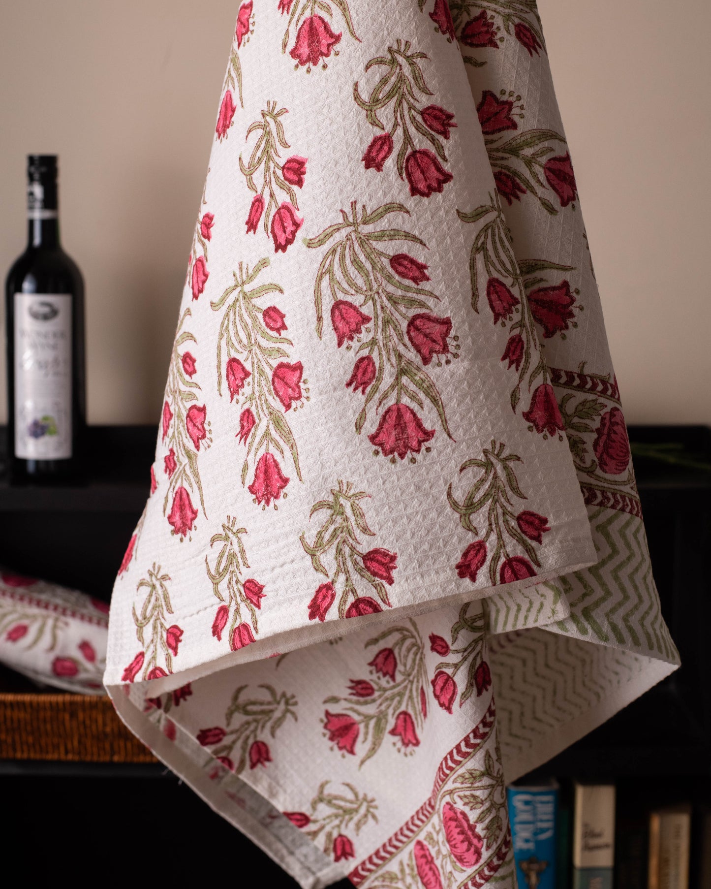 Crimson Petals Towel