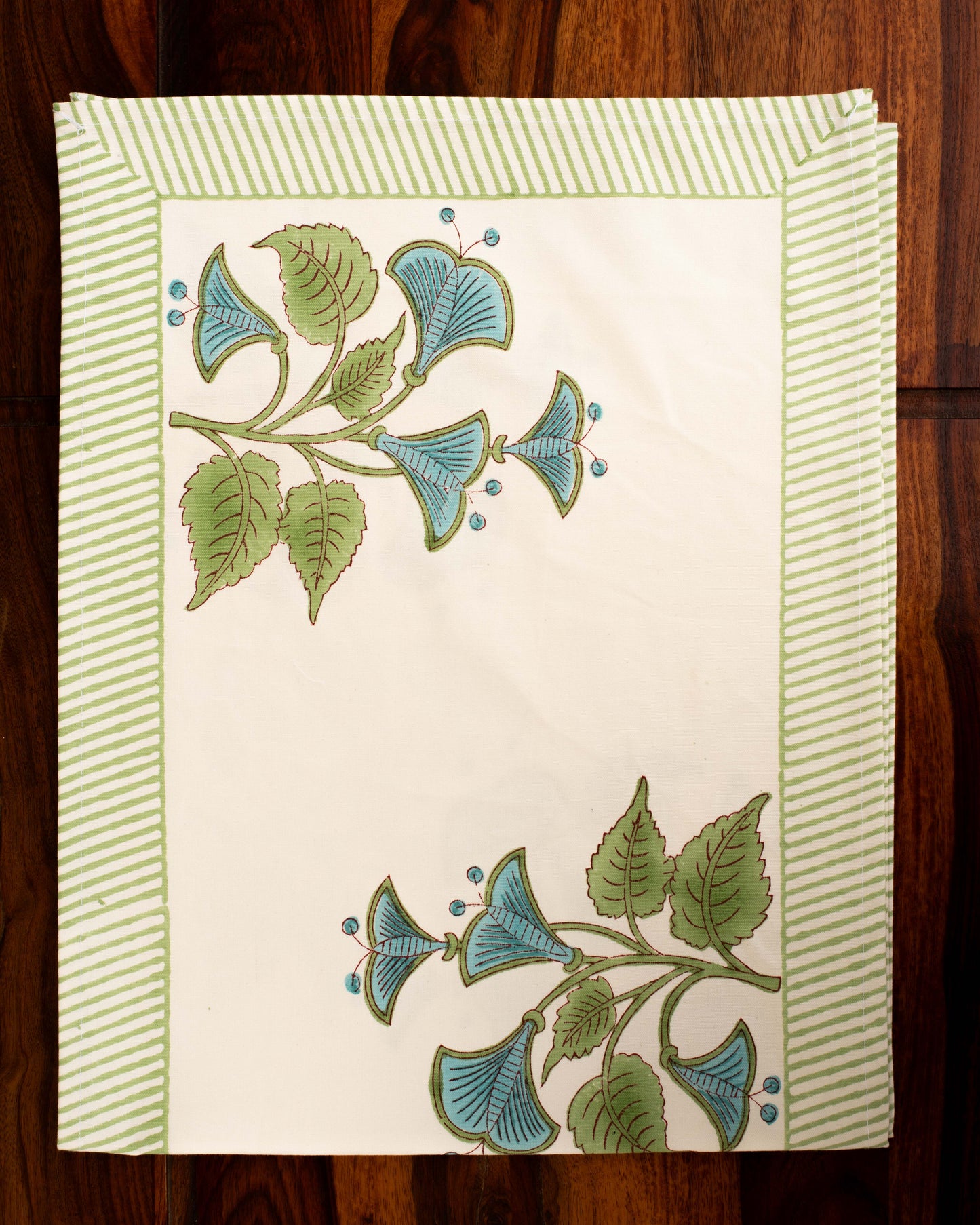 Lush Blue Bloom Runner