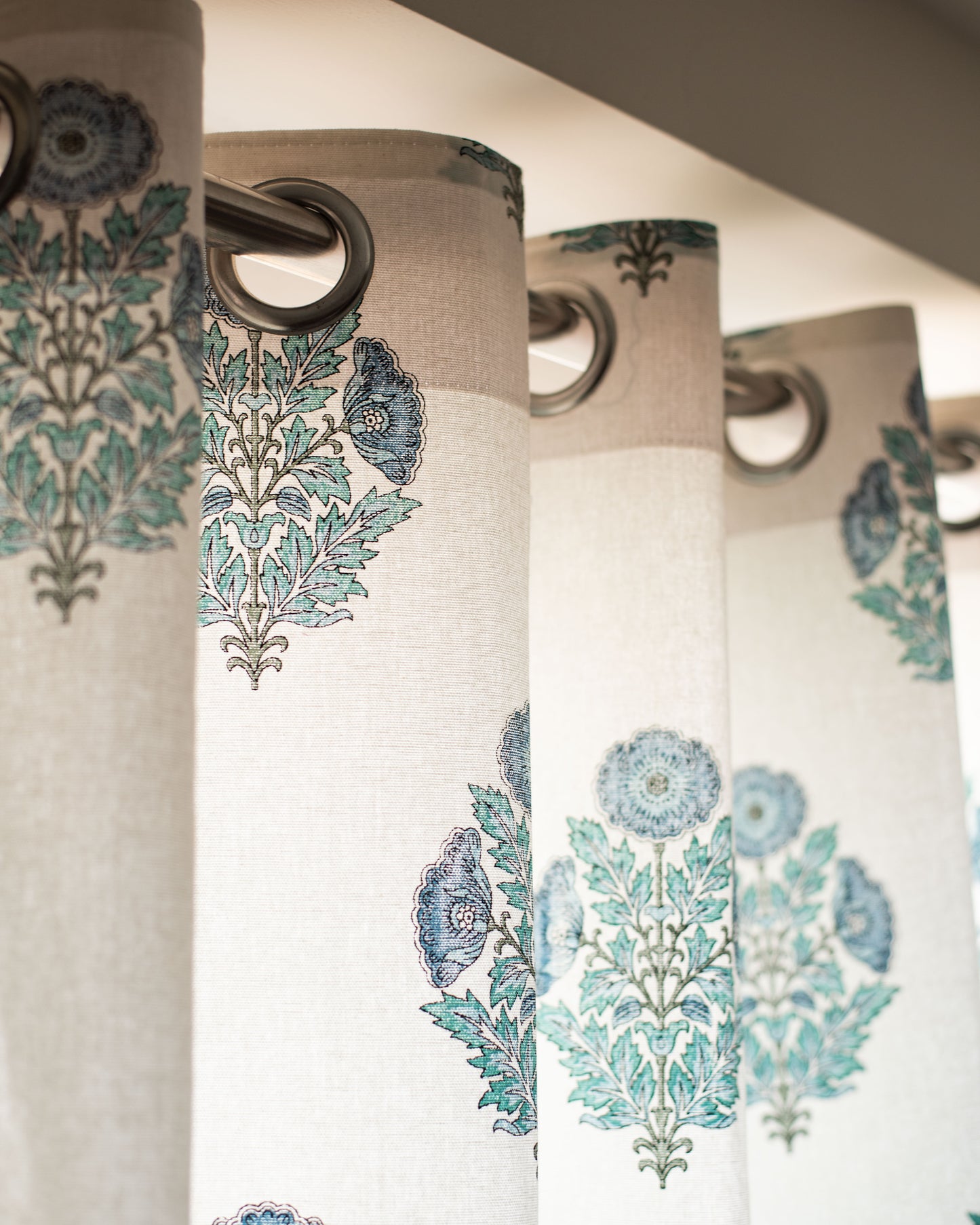 Sapphire Garden Curtains