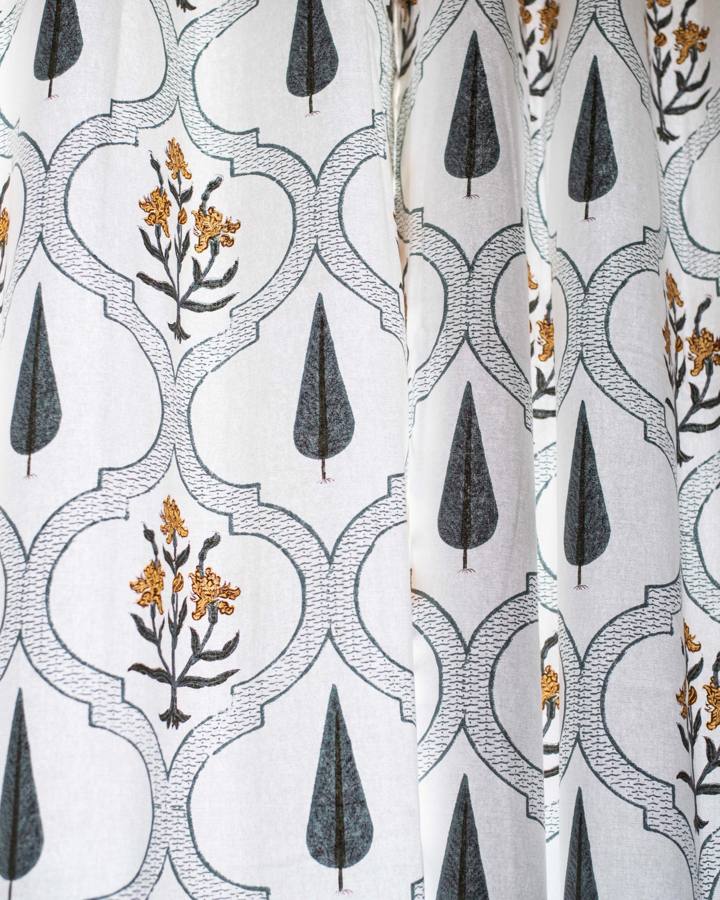 Sunlit Petals Curtains