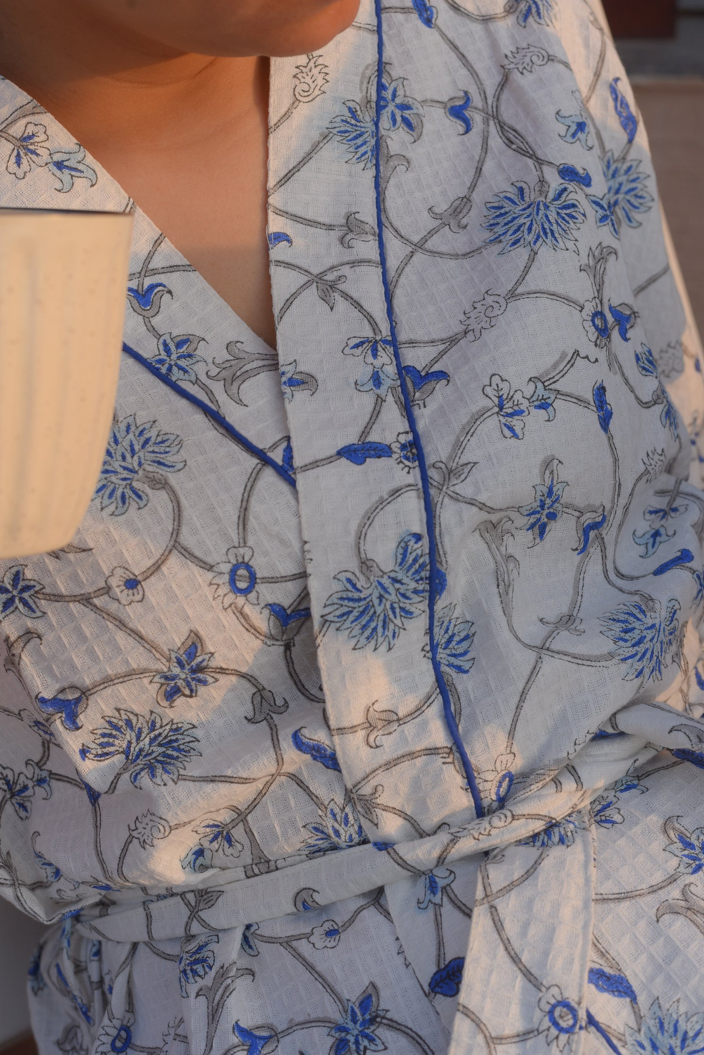 Midnight Petals Robe