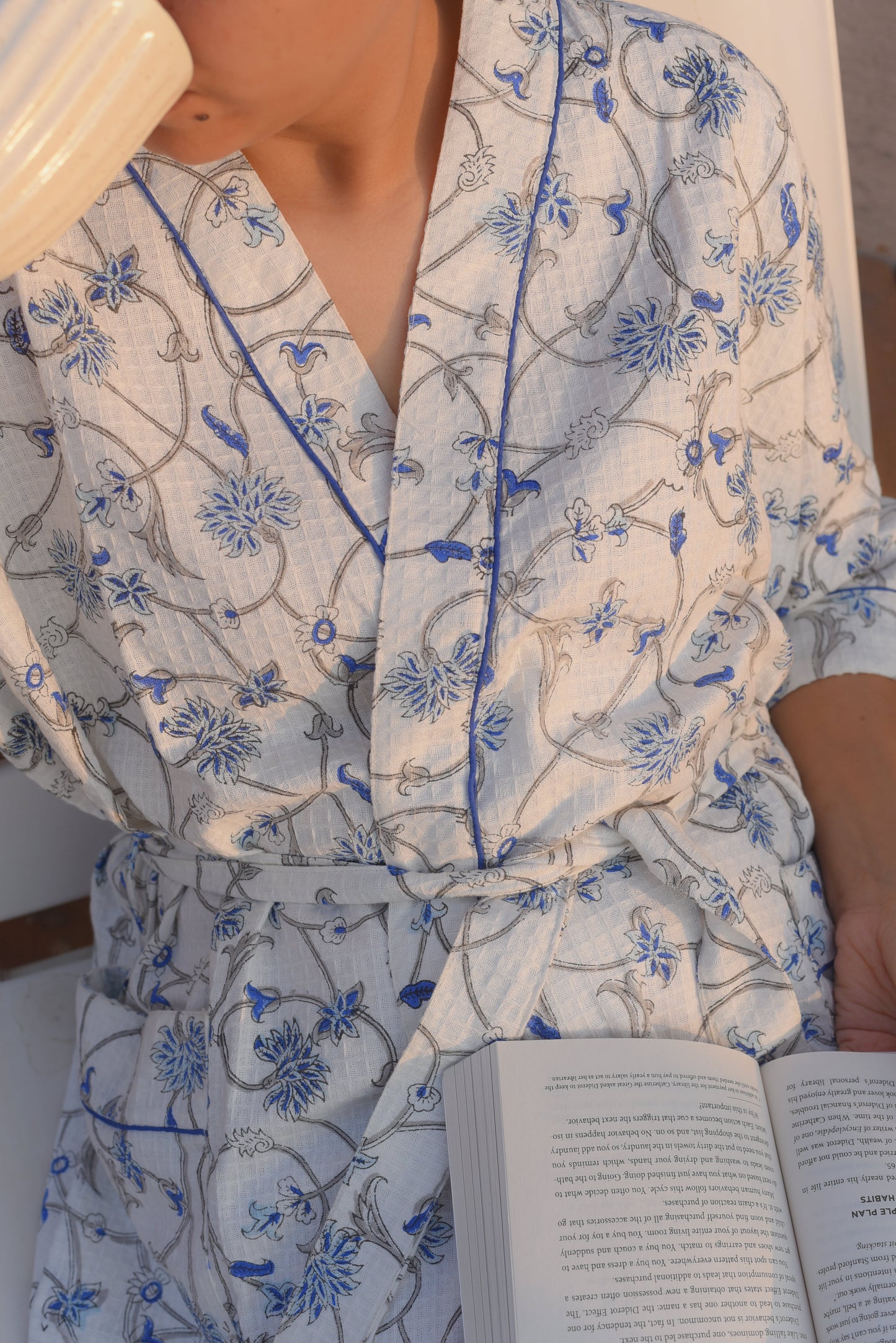 Midnight Petals Robe