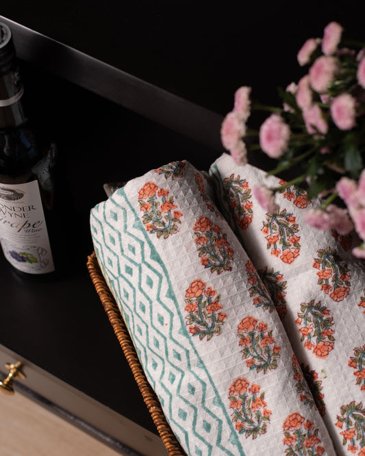 Tangerine Blossom Towel