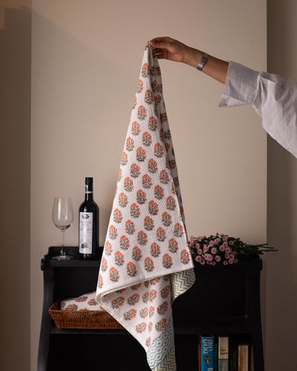 Tangerine Blossom Towel