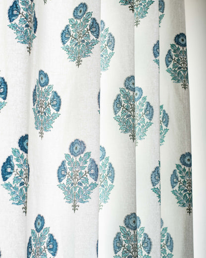 Sapphire Garden Curtains
