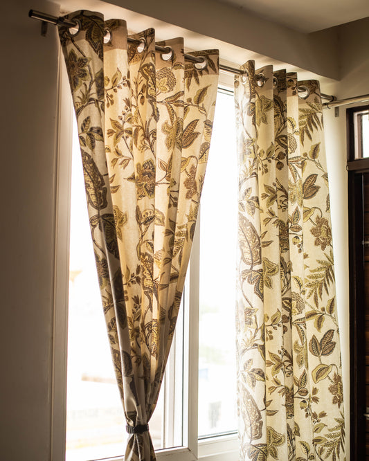 Olive Canopy Curtains