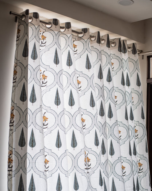 Sunlit Petals Curtains
